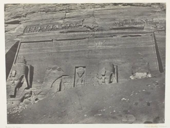 Ibsamboul, General View of the Great Temple of Phrè; Nubia, plate 102 from the album 