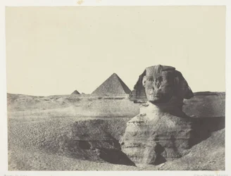 The Sphinx Seen from the Front, Middle Egypt