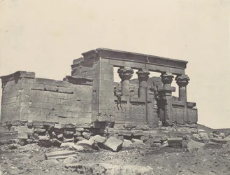Nubia. Temple of Debod. Parembole from the Itinerary of Antoninus