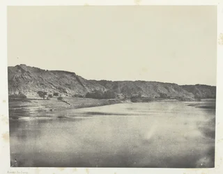 Eastern Bank of the Nile Village of Bab, View Taken to the South Philoe, Nubia, 1849-51, printed 1852