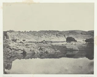 Northern Bank of the Nile Village of Abou-Koli, View Taken North of Philae, Nubia, 1849-51