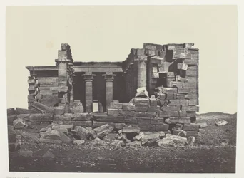 Temple of Maharakkah (Hièra Sycaminos of the Greeks); Nubia, plate 96 from the album "Egypt, Nubia, Palestine and Syria" (1852)