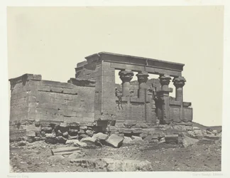 Temple of Debod, Parembole from the Itinerary of Antoninus, Nubia, 1849-51, printed 1852