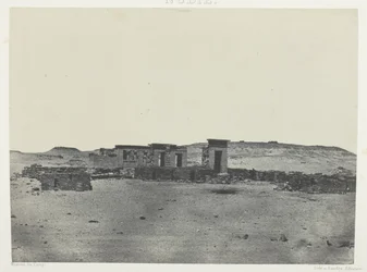 Temple and Village of Debod, Parembole from the Itinerary of Antoninus; Nubia, plate 85 from the album "Egypt, Nubia, Palestine and Syria" (1852)