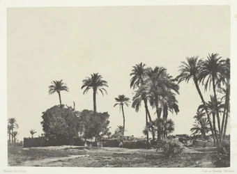 Village de Hamameh, Haute-Egypte, 1849-51, printed 1852