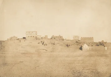 View of a part of the village of Luxor, Thebes, 1849-50