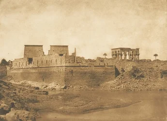 General View of the Island of Philae, Taken from the Southern Tip of the Island of Begueh, 1849-50