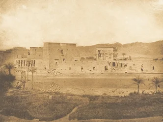 General View of the Island of Philae, taken from the Island of Begueh West, 1849-50