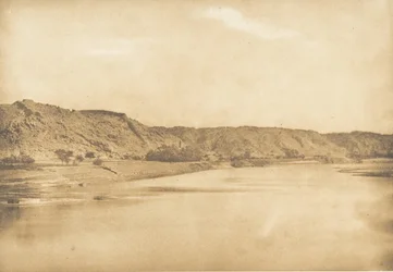 View Taken from the Southeast of Philae - Village of El-Bâb, 1849-50