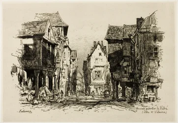 An Old Quarter of Vitré, Ille-et-Vilaine