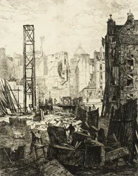 Construction of Boulevard Saint-Germain