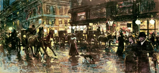 The Ringstrasse at Night, Vienna