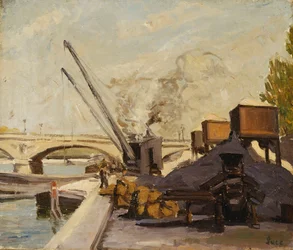 Cranes on the Seine