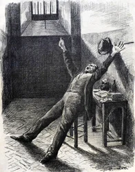 Felix Feneon, art critic and collector, in prison (in the cell)