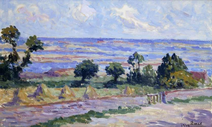 Haystacks by the Sea