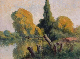 Rolleboise, Small Arm of the Seine in Autumn