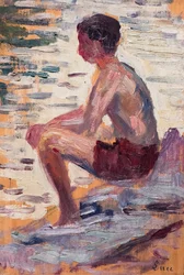 Seated bather