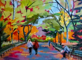 Colorful Autumn Park