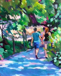 Romantic Park Stroll