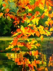 Vibrant Autumn Reflection