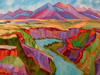 Vibrant Canyon Landscape