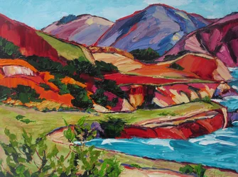 Vibrant Coastal Cliffs