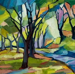 Vibrant Forest Path