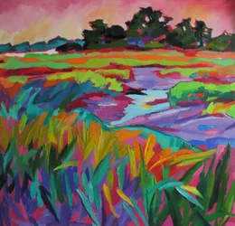 Vibrant Marsh Landscape