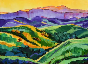 Vibrant Mountain Landscape