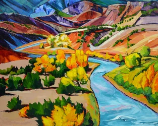 Vibrant Mountain River