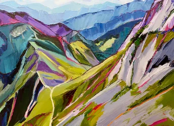 Vibrant Mountain Vista
