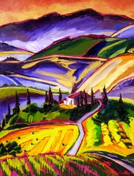 Vibrant Tuscan Landscape