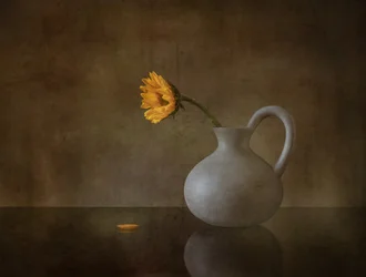 Moody Yellow Blossom