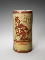 Vase with Presentation Scene, 600-900 AD
