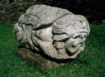 Zoomorphic Altar Carved in a Block of Gres