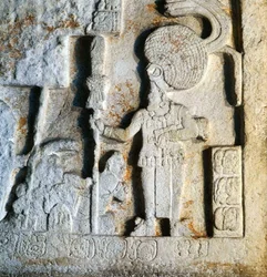 Detail (depicting a tribute being paid by the vanquished)