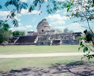 View of the Site of Chichen Itza in the Yucatan Region