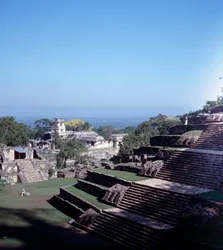 View of the Site of Palenque in Chiapas