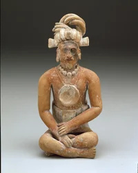 Seated Bearded Man, Late Classic Period, c.600-900