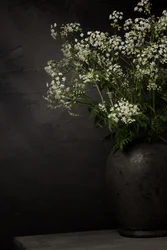White Wildflower Still Life