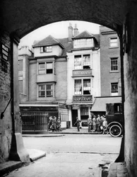 Old House and a Tavern Surviving in Aldgate, London