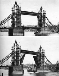 Tower Bridge Open and Closed, London, 1926-1927