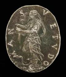 Gentleness Standing on a Serpent [reverse]
