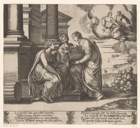 Psyche Visited by Her Sisters (Story of Cupid and Psyche)
