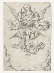 The Elevation of St. Mary Magdalene with Five Angels