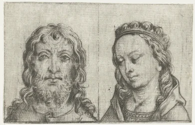The Heads of Christ and Mary