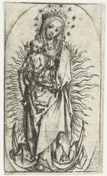 Madonna with Star Crown and Rosary on the Crescent Moon