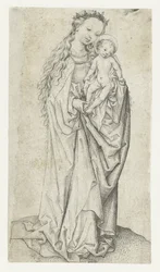 Standing Madonna and Child with Apple