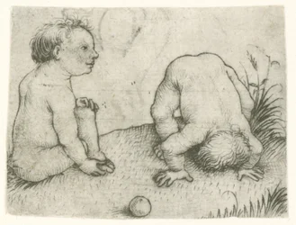 Two Playing Children