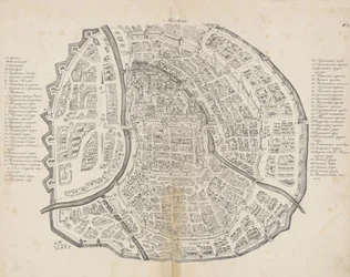 Map of Moscow. From: Augustin von Meyerberg and his travel to Russia